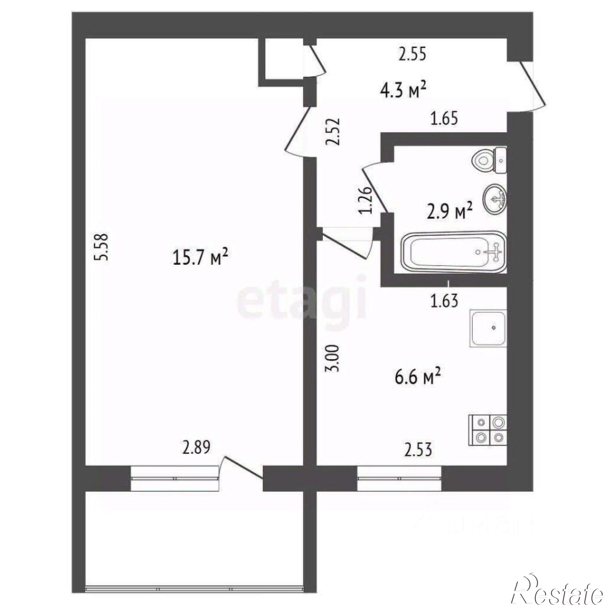 Купить квартиру за 1 300 000 рублей на улица Ленина, 59